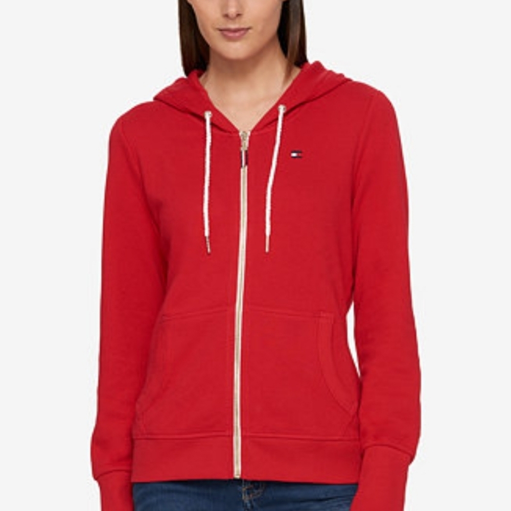 Tommy Hilfiger Red Womens Hoodie Sz XL
